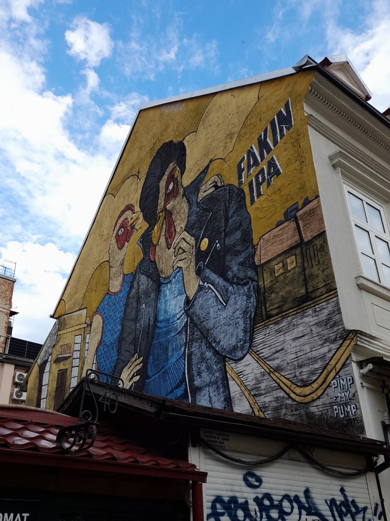 Street art at Tkalciceva Street - Zagreb, Croatia
