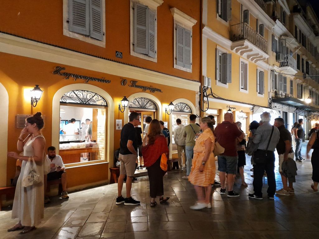 Papagiorgis Patisserie at Corfu Old Town